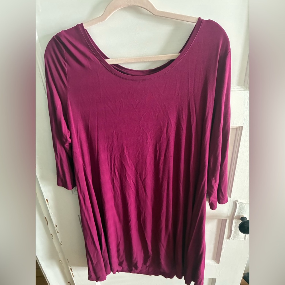 Style & Co. Rich Burgundy Dress